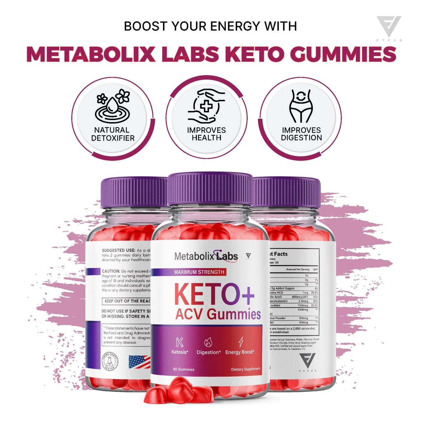 Metabolix Labs Keto ACV Gummies - Vitamin Place