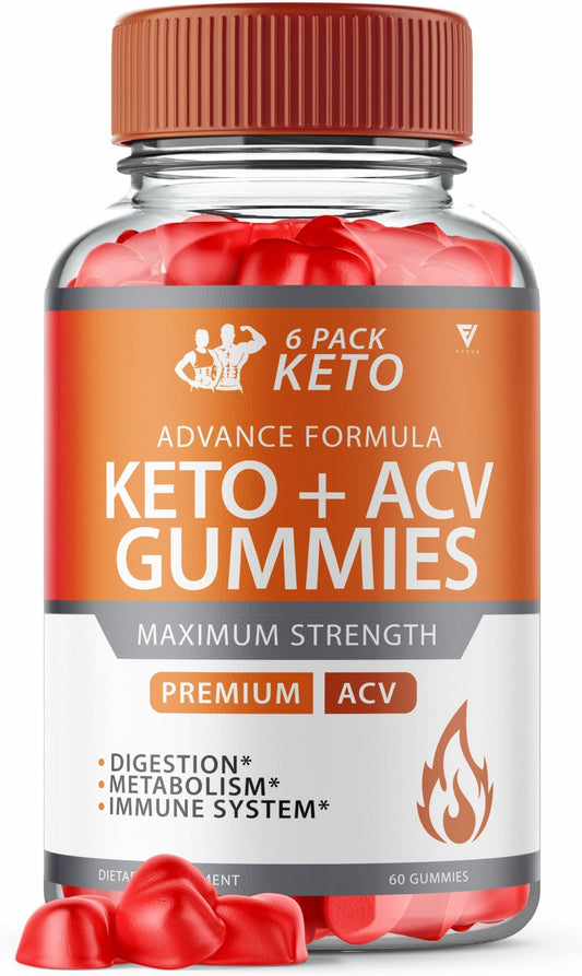 6 Pack Keto + ACV Gummies - Vitamin Place