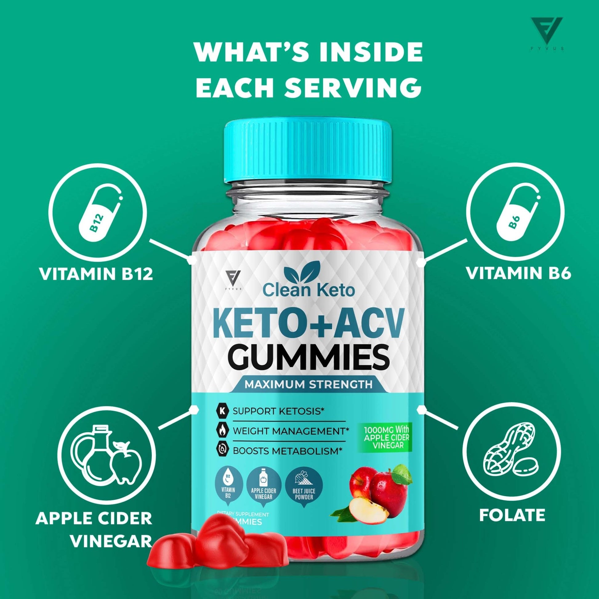 Clean Keto - Keto ACV Gummies - Vitamin Place