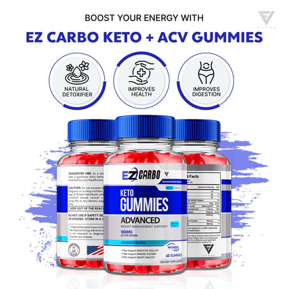 EZ Carbo - Keto ACV Gummies - Vitamin Place