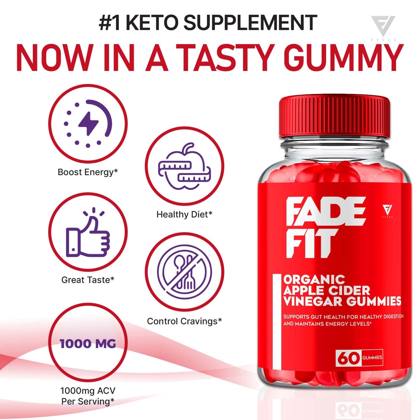 Fade Fit - Keto ACV Gummies - Vitamin Place