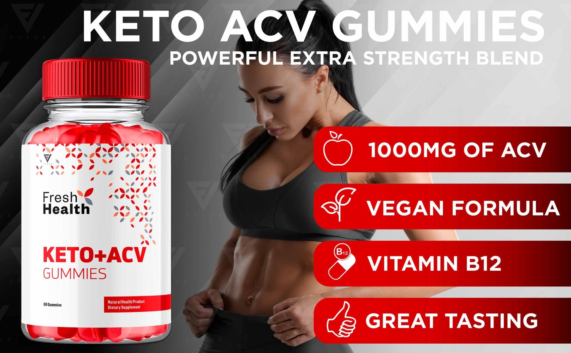 Fresh Health - Keto ACV Gummies - Vitamin Place