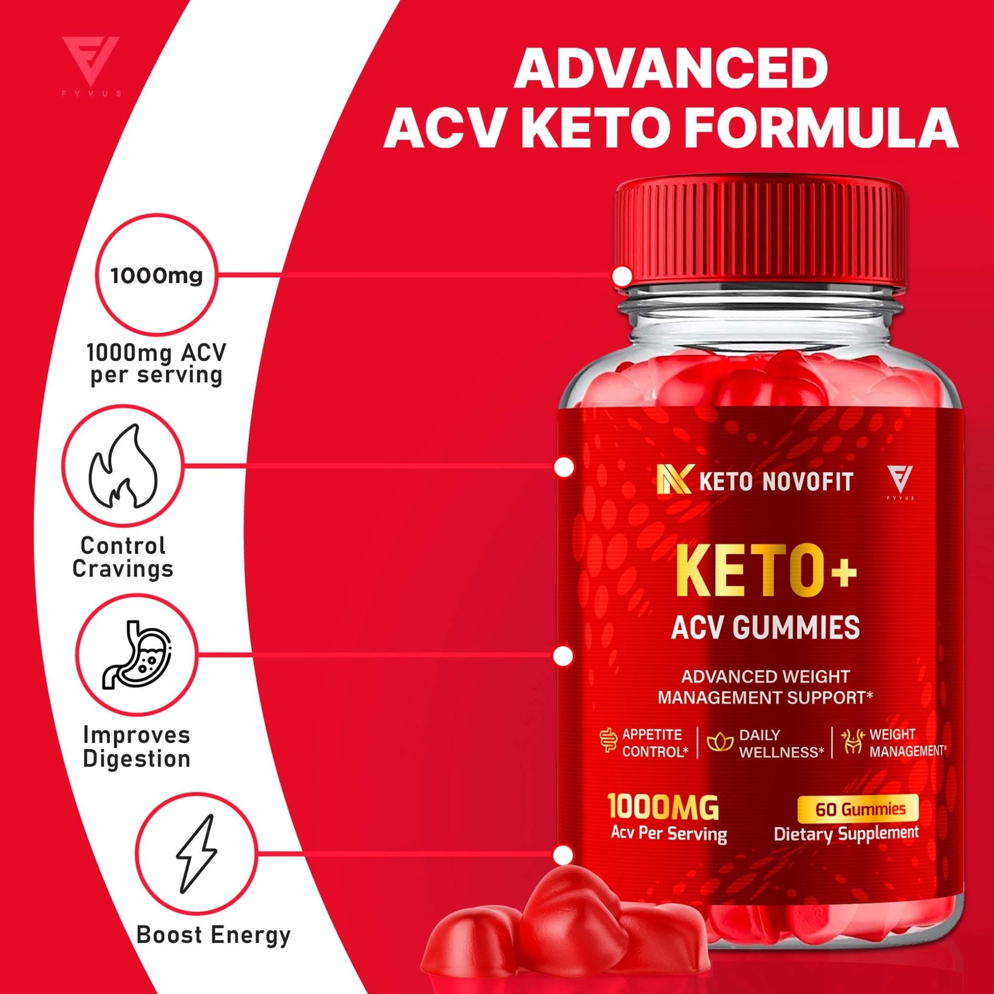 Keto Novofit - Keto ACV Gummies - Vitamin Place