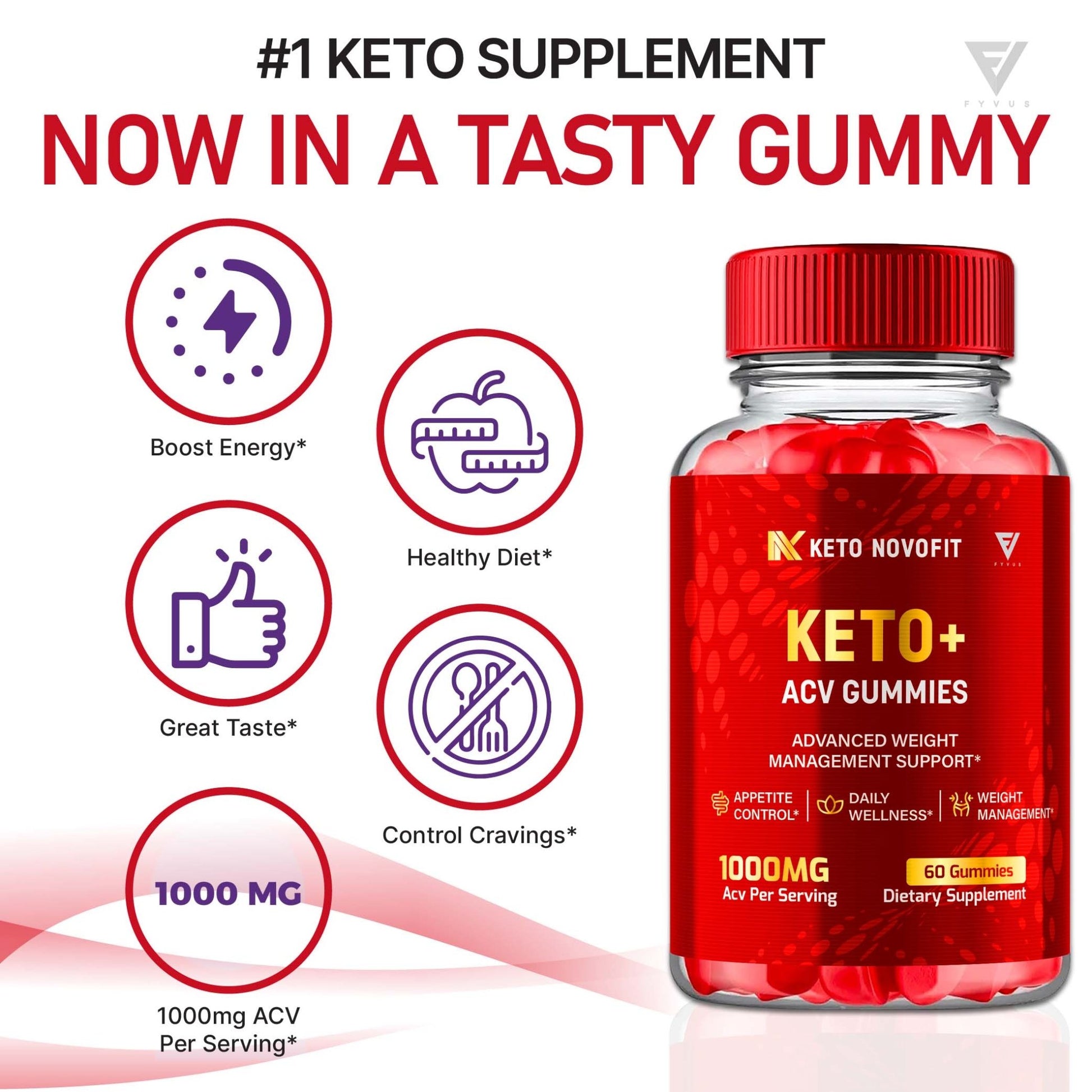 Keto Novofit - Keto ACV Gummies - Vitamin Place