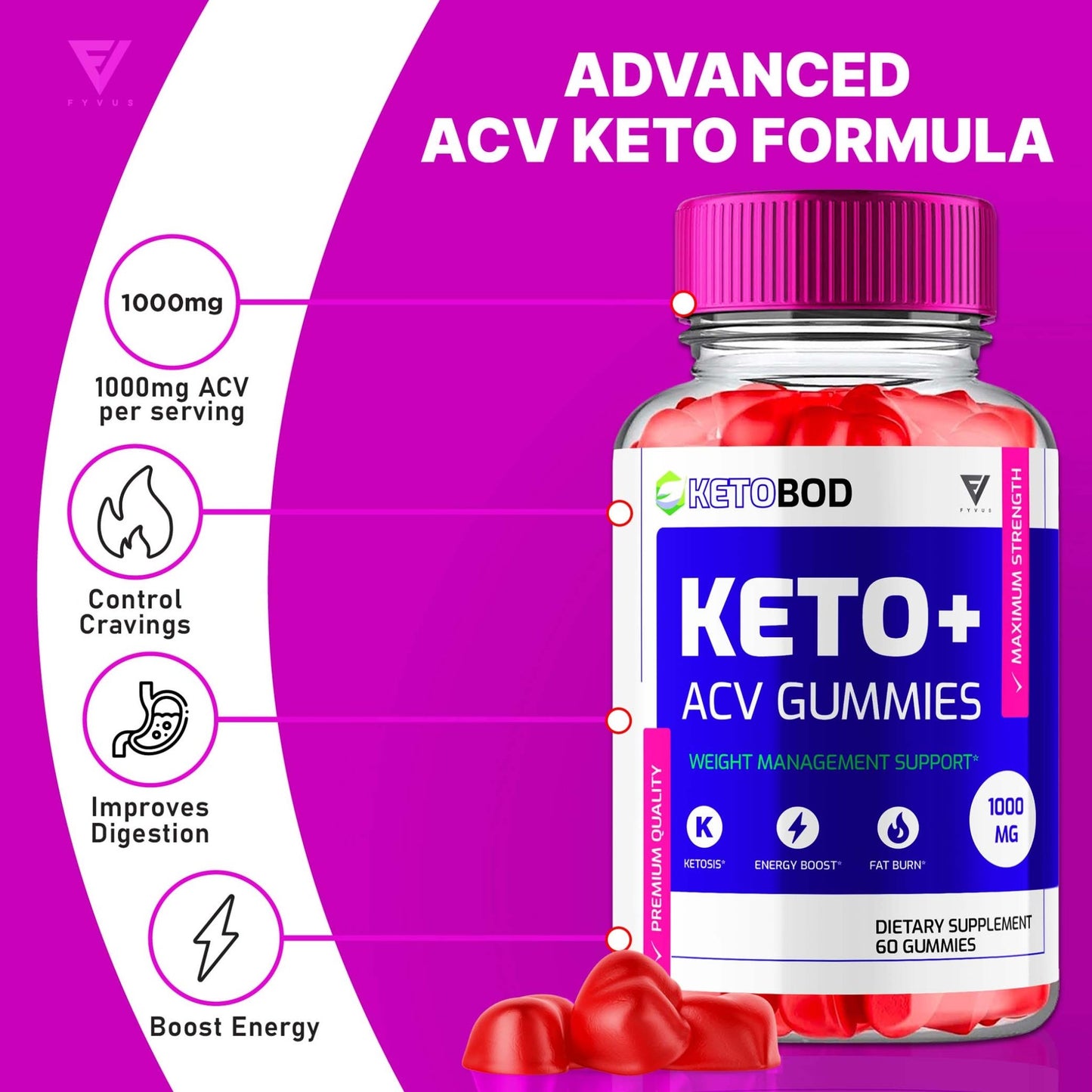KetoBod - Keto ACV Gummies - Vitamin Place