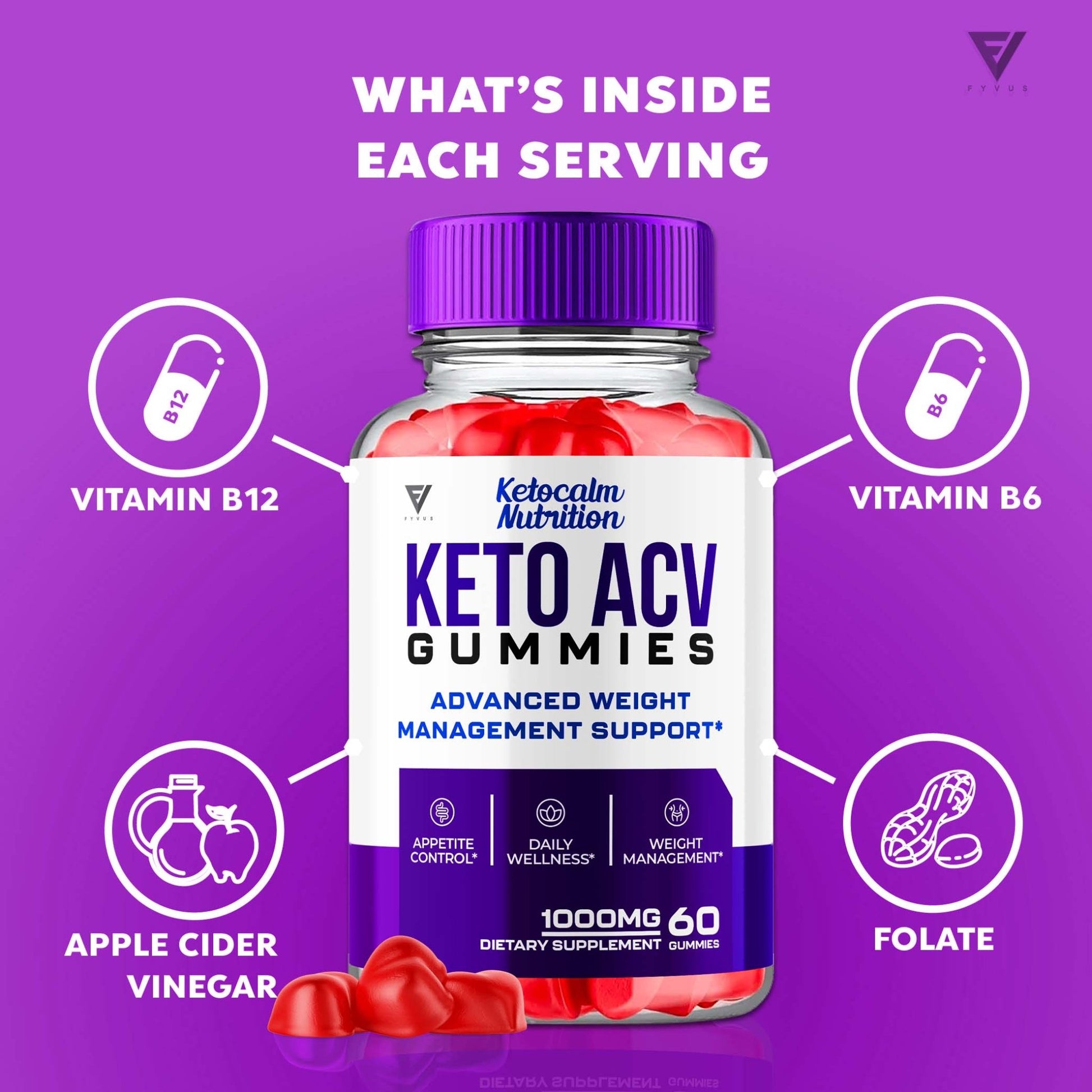 Ketocalm - Keto ACV Gummies - Vitamin Place