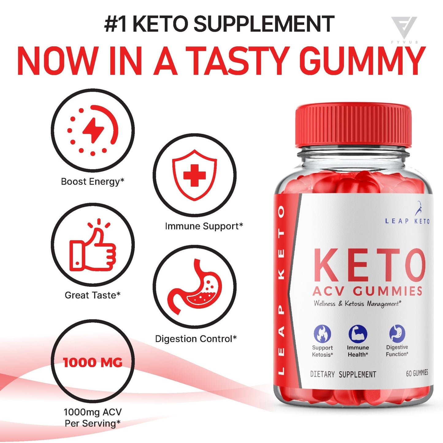 Leap Keto - Keto ACV Gummies - Vitamin Place