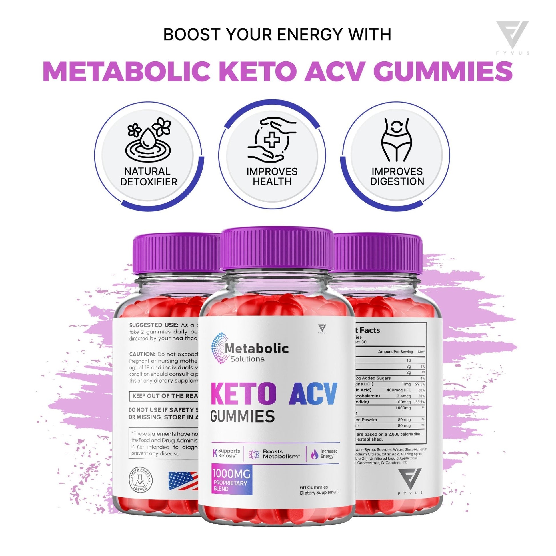 Metabolic Solutions Keto ACV Gummies - Vitamin Place