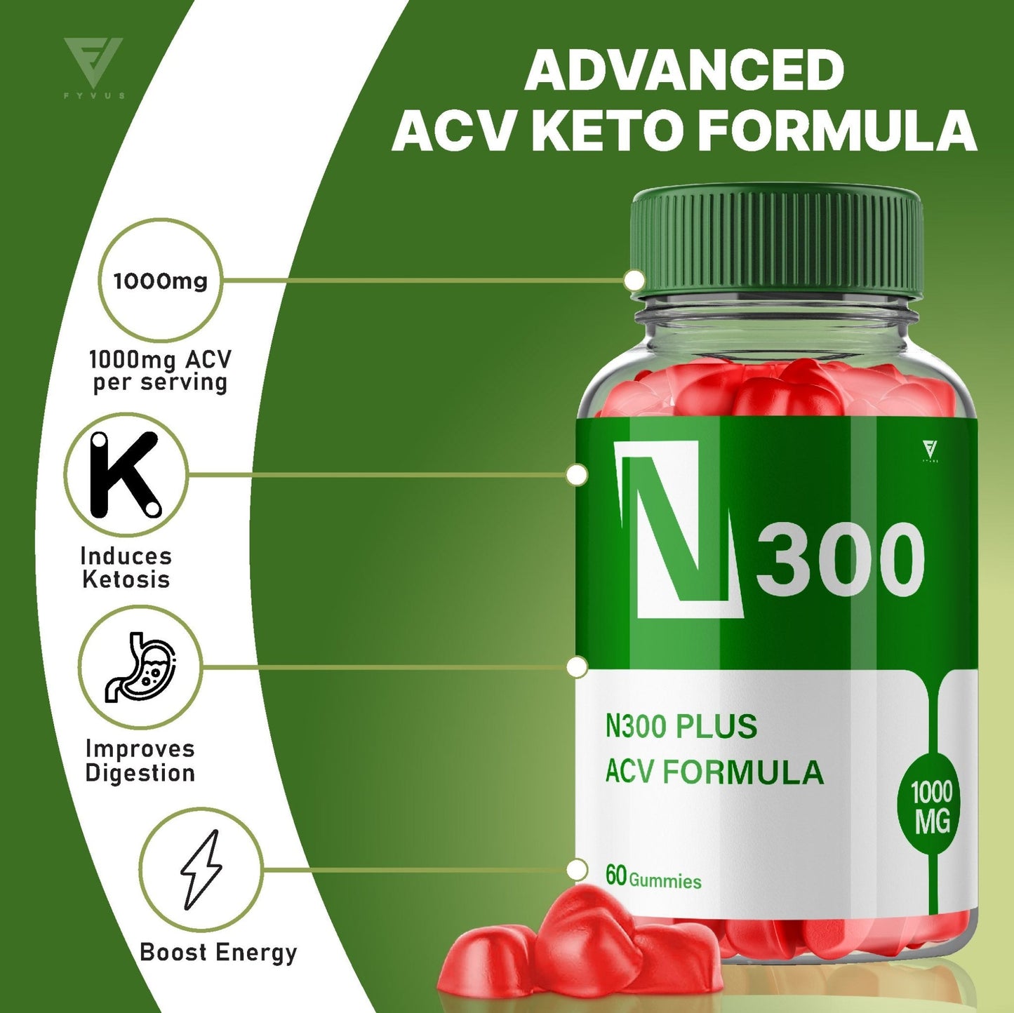N300 Plus - Keto ACV Gummies - Vitamin Place