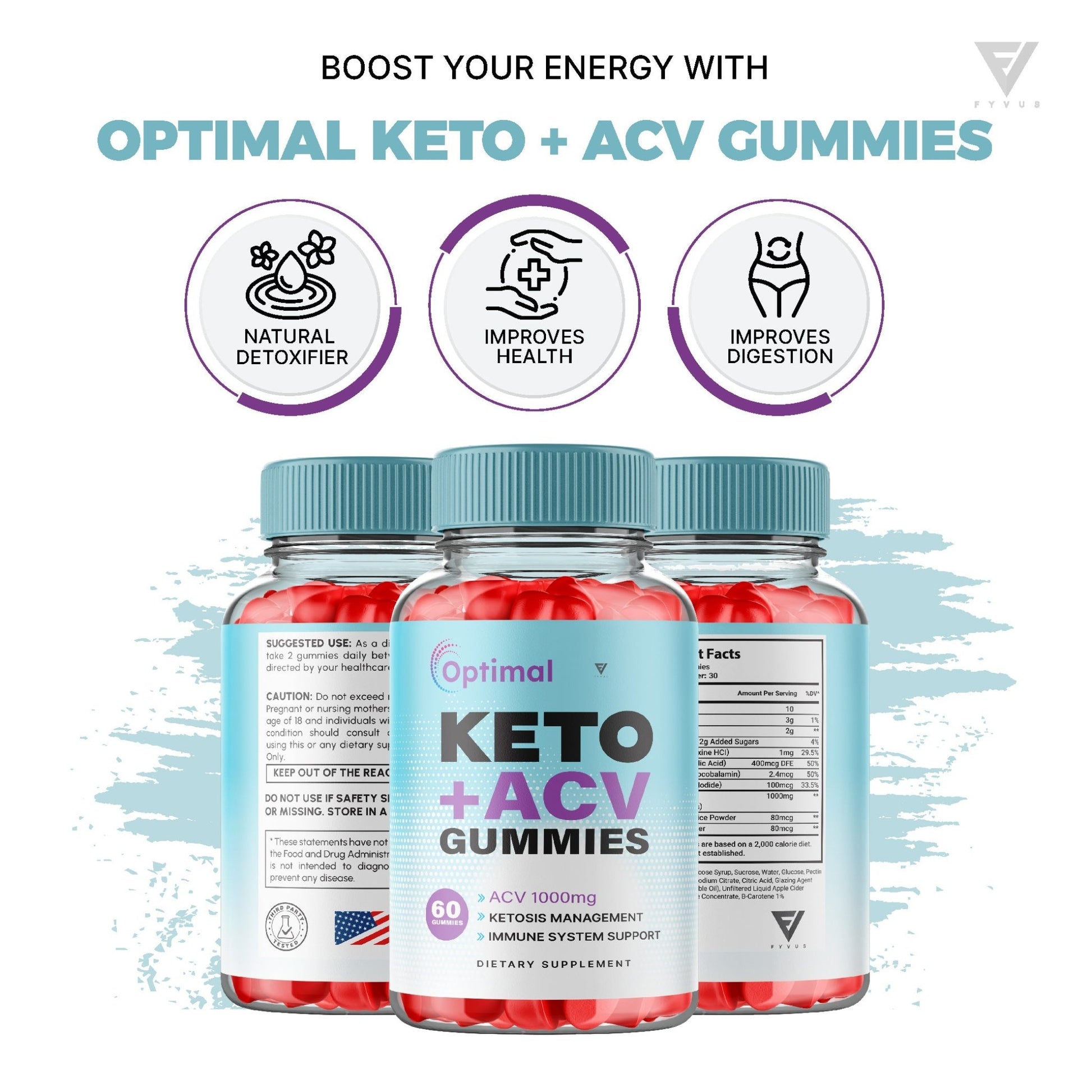 Optimal Keto + ACV Gummies - Vitamin Place