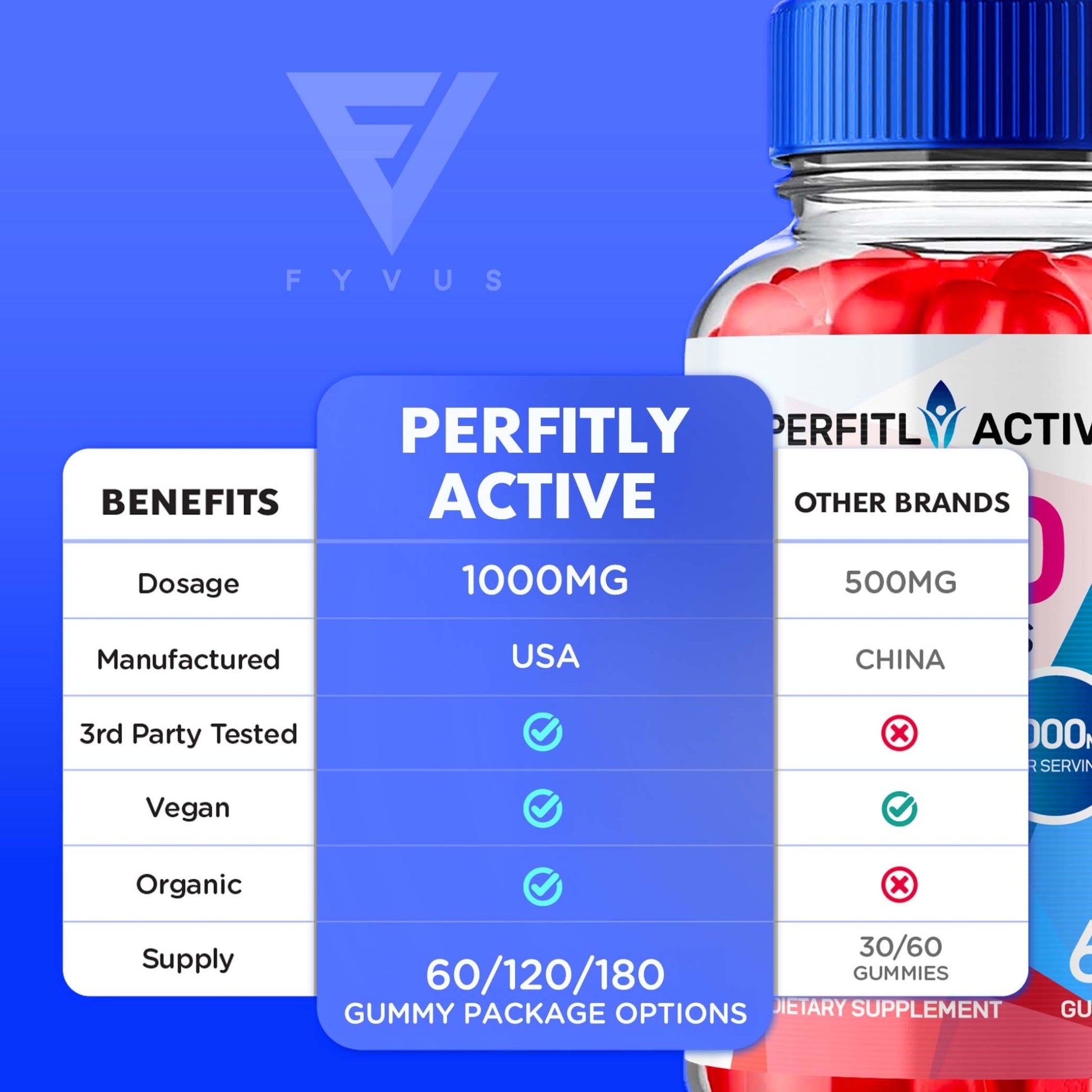 Perfitly Active - Keto ACV Gummies - Vitamin Place