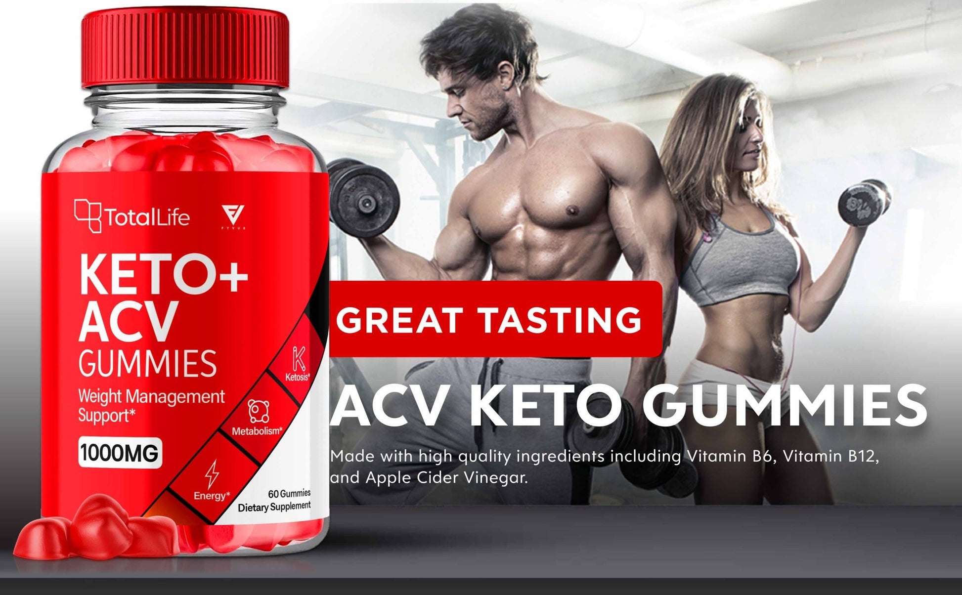 TotalLife - Keto ACV Gummies - Vitamin Place
