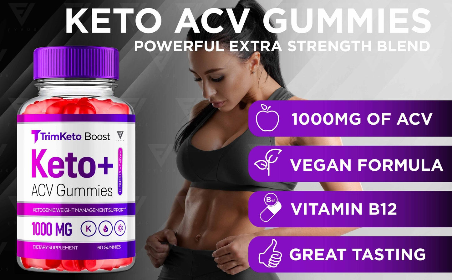 TrimKeto Boost - Keto ACV Gummies - Vitamin Place