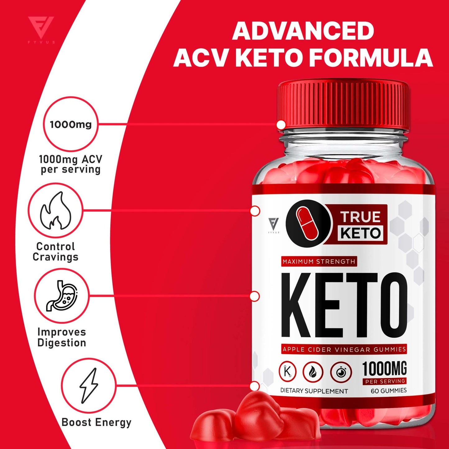True Keto - Keto ACV Gummies - Vitamin Place