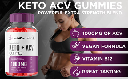 NutriZen Keto - Keto ACV Gummies - Vitamin Place